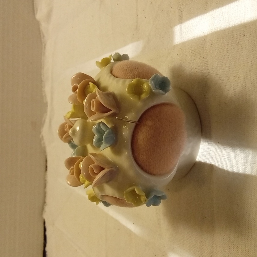Ardalt Fine Porcelain Vintage  Crown Pin Cushion
